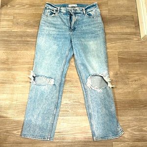 abercrombie the 90s straight ultra high rise